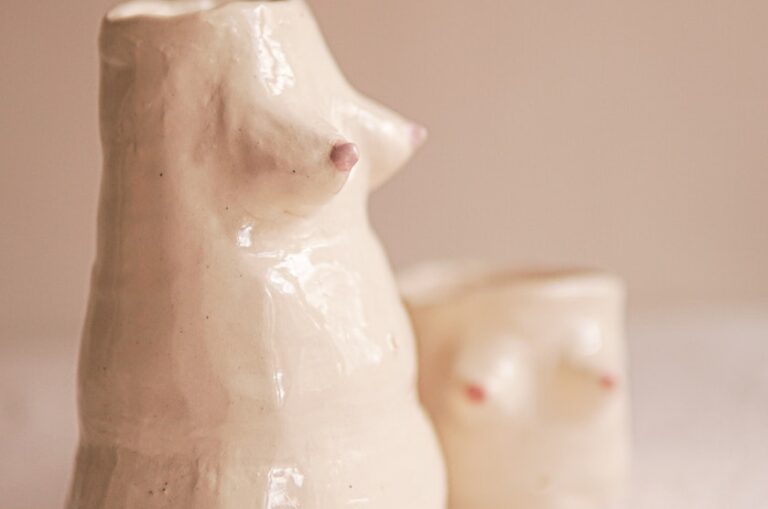 Close-up Photo of Handcrafted Ceramic Vase